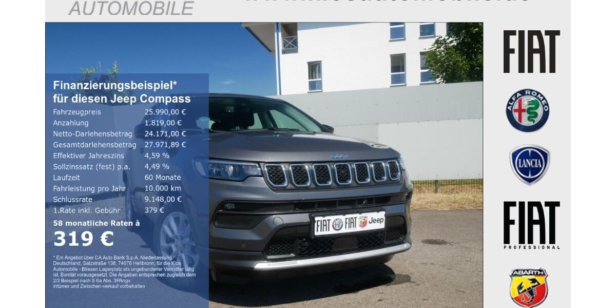 Jeep Compass 10.487 km 25.990 &euro; Marpingen 66646