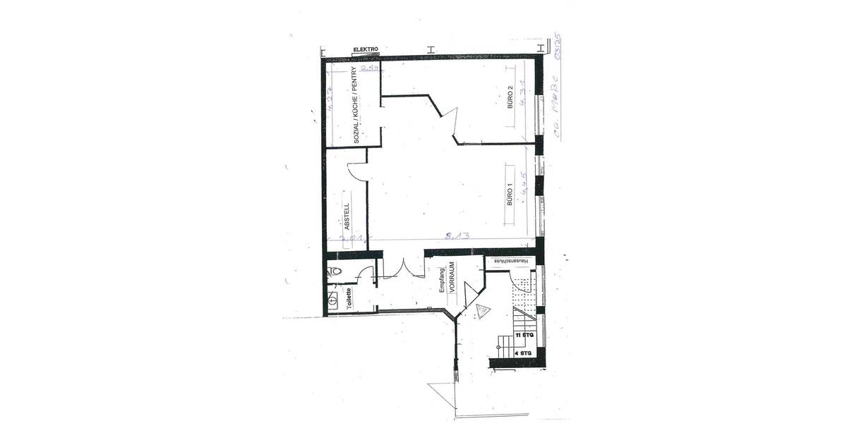 Gewerbeobjekt Saarbrücken Malstatt - 3 Zimmer, 116 m&sup2;, 852&euro; | Angebot:25666345