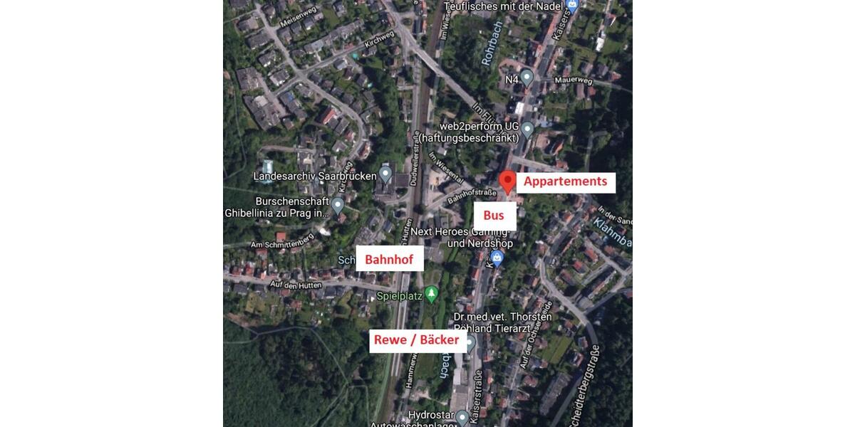 Erdgeschoßwohnung Saarbrücken Scheidt - 1 Zimmer, 31 m&sup2;, 435&euro; | Angebot:25864935