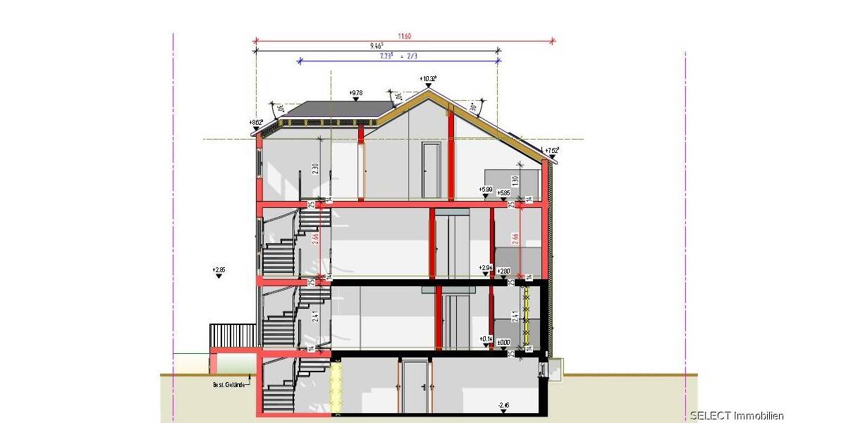 Etagenwohnung Saarbrücken Alt-Saarbrücken - 2 Zimmer, 62 m&sup2;, 290.000&euro; | Angebot:26472736